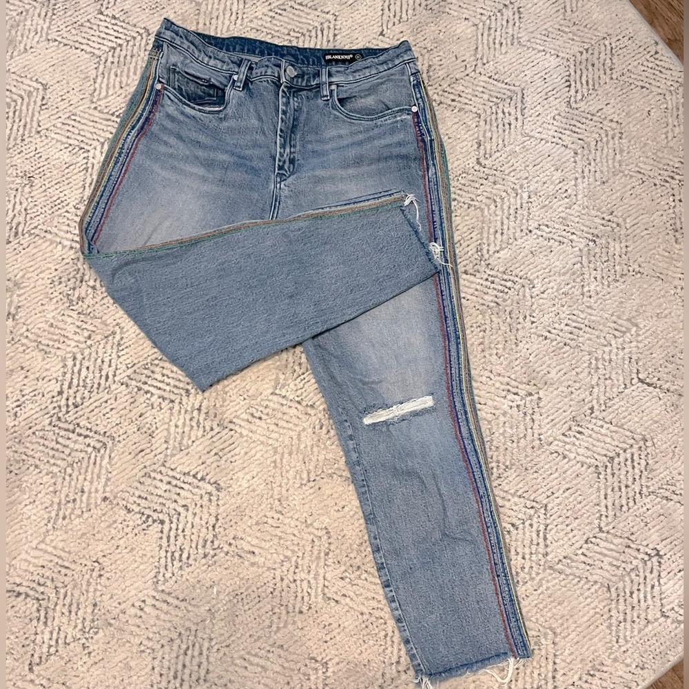 BlankNYC Rainbow Rivington High-Rise Jeans (size 31)